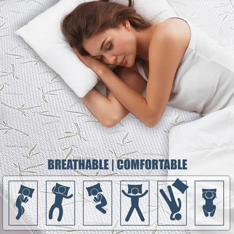 Keep your mattress safe and sound with our hypoallergenic, waterproof fitted protector! 🛏️💧 #SleepBetter #MattressProtection