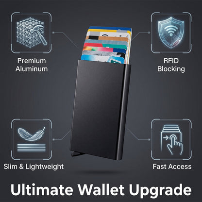 1 Automatic Pop-Up 8-Card Slot RFID Blocking