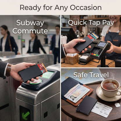 1 Automatic Pop-Up 8-Card Slot RFID Blocking