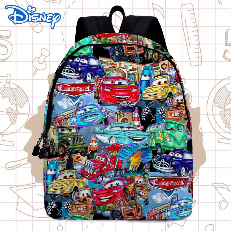 One fun-filled Cars backpack, perfect for lracers on the go! Our3Designs