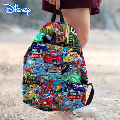 One fun-filled Cars backpack, perfect for lracers on the go! Our3Designs