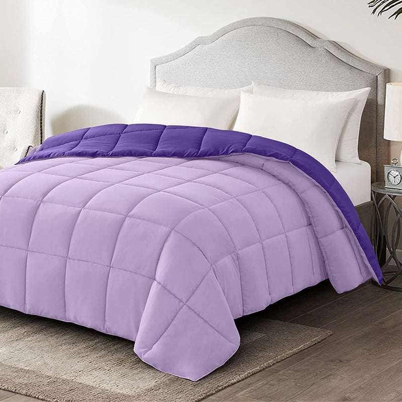 Cozy Up with Our Twin Purple Duvet Insert! Lightweight & Reversible Comfort for All Seasons 🌸💜