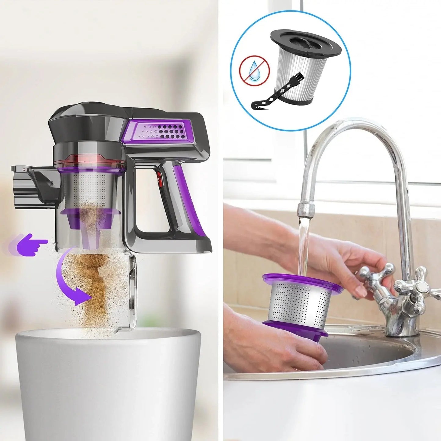 Say goodbye to pet hair and dirt with our ultra-light 6-in-1 Cordless Vacuum Cleaner! 🧹✨ Perfect for carpets and hard floors! #CleanHome #PetLovers #VacuumMagic