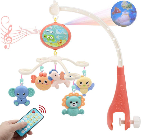 Transform Your Baby's Sleep with Our Enchanting Musical Crib Mobile! 🌟✨ Featuring a Night Light, Soothing Sounds, and a Magical Star Projector for Sweet Dreams! 🎶💤 Ideal for Newborns!