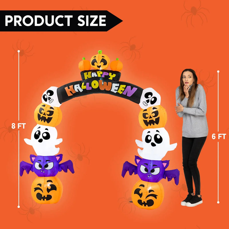 Elevate Your Halloween Vibes with Our 8 Ft Inflatable Pumpkin Archway! 🎃✨ Perfect for Spooky Season Decor! #HalloweenDecor #InflatableFun