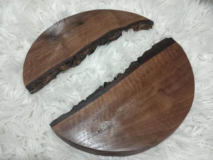 Round Black Walnut Slabs 16"-20"