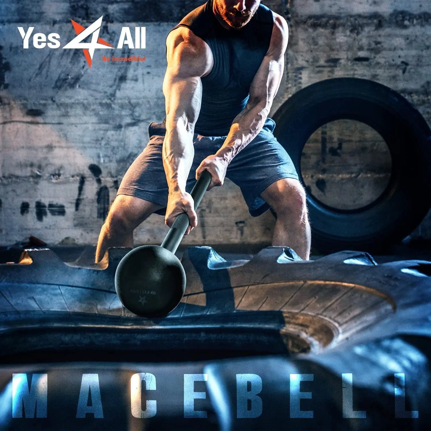 Unleash Your Strength with Our Steel Mace Bell - Perfect for Full Body Workouts, Rehabilitation & Stretching! Available in 5 to 30 lbs for Everyone! 💪✨