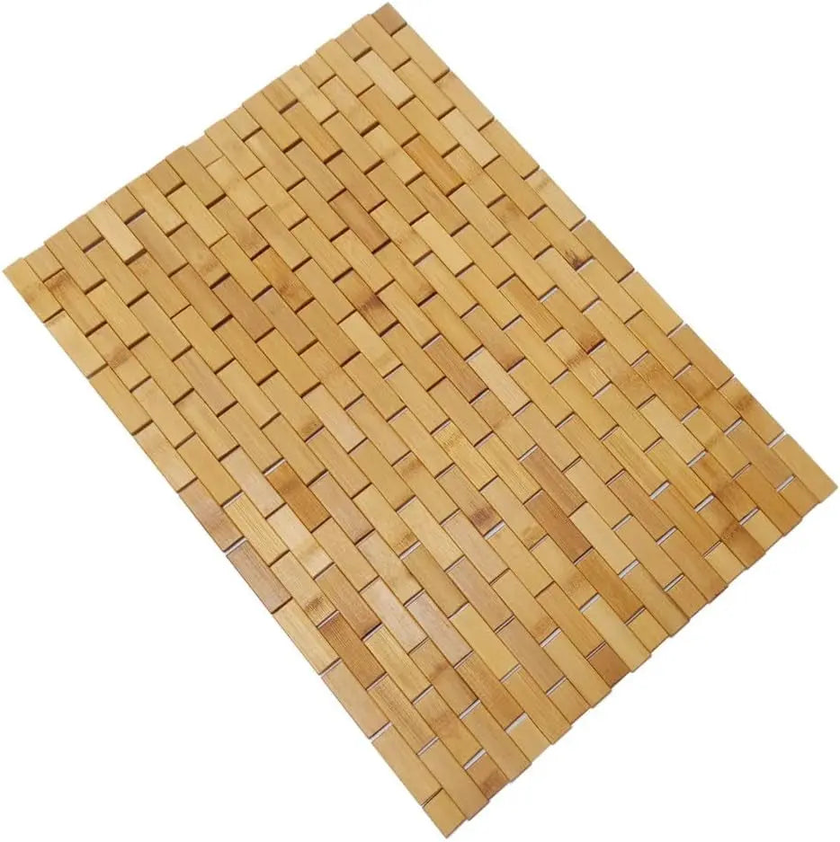 Bath Mat Rayon Derived from Bamboo 15.7X 23.6 Inches, Non Slip and Foldable Floor Shower Bath Mat for Bathroom, Bathtub, Shower, Sauna, Hot Tub