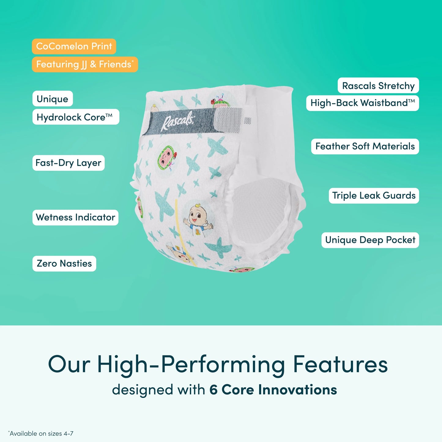 Ultra-Absorbent Size 4 Baby Diapers - 72 Count for All-Day Comfort and Leak Protection