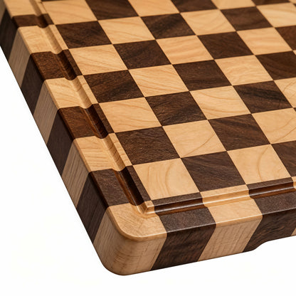 Walnut & Oak End Grain Wood Chopping Board