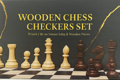Wooden Chess Set with Storage – Classic Gift for Family Game Night - Our3Designs