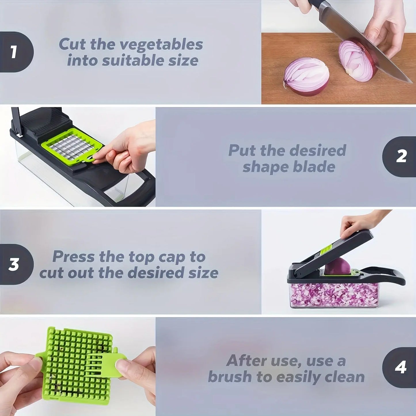 16-in-1 Multifunctional Kitchen Slicer and Dicer