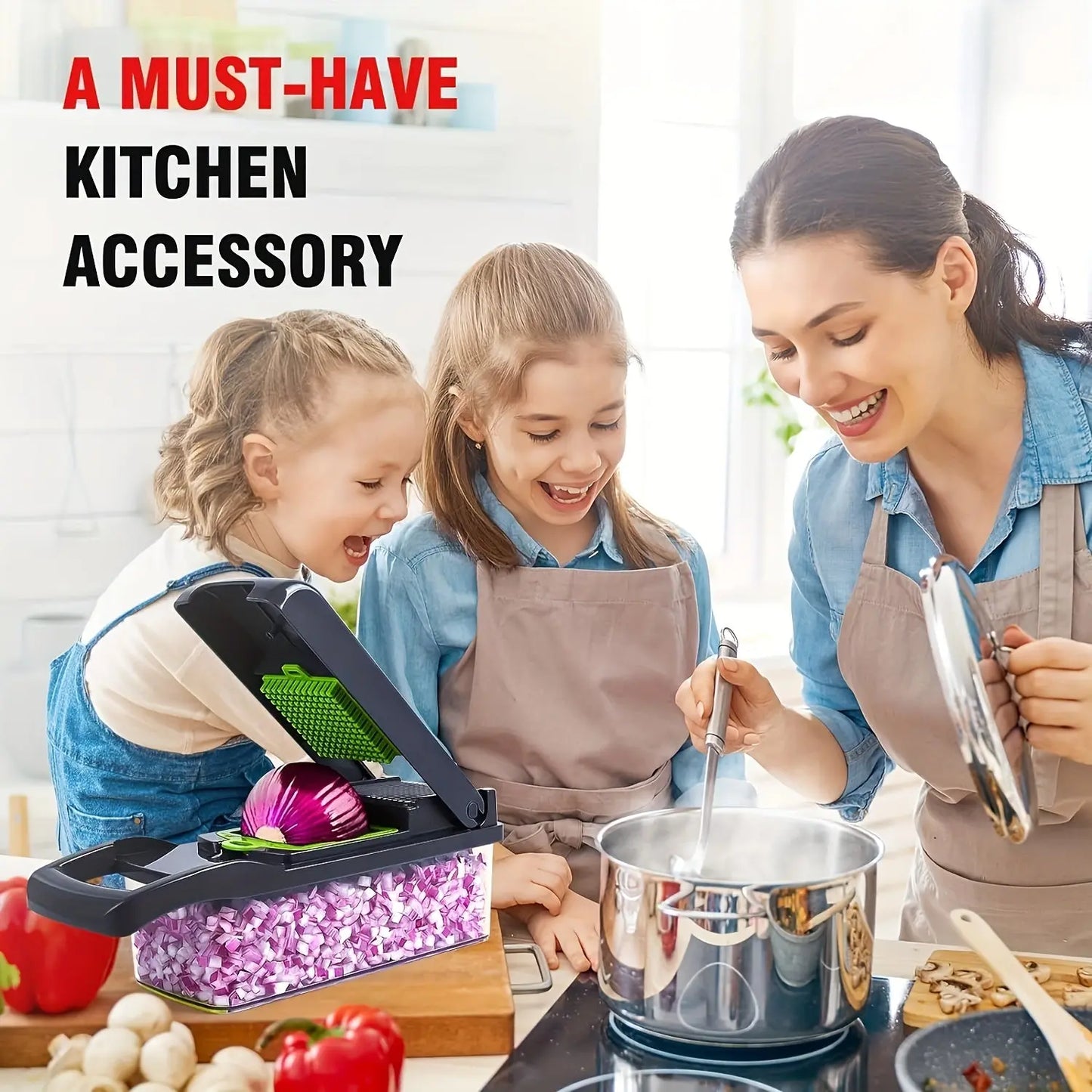 16-in-1 Multifunctional Kitchen Slicer and Dicer