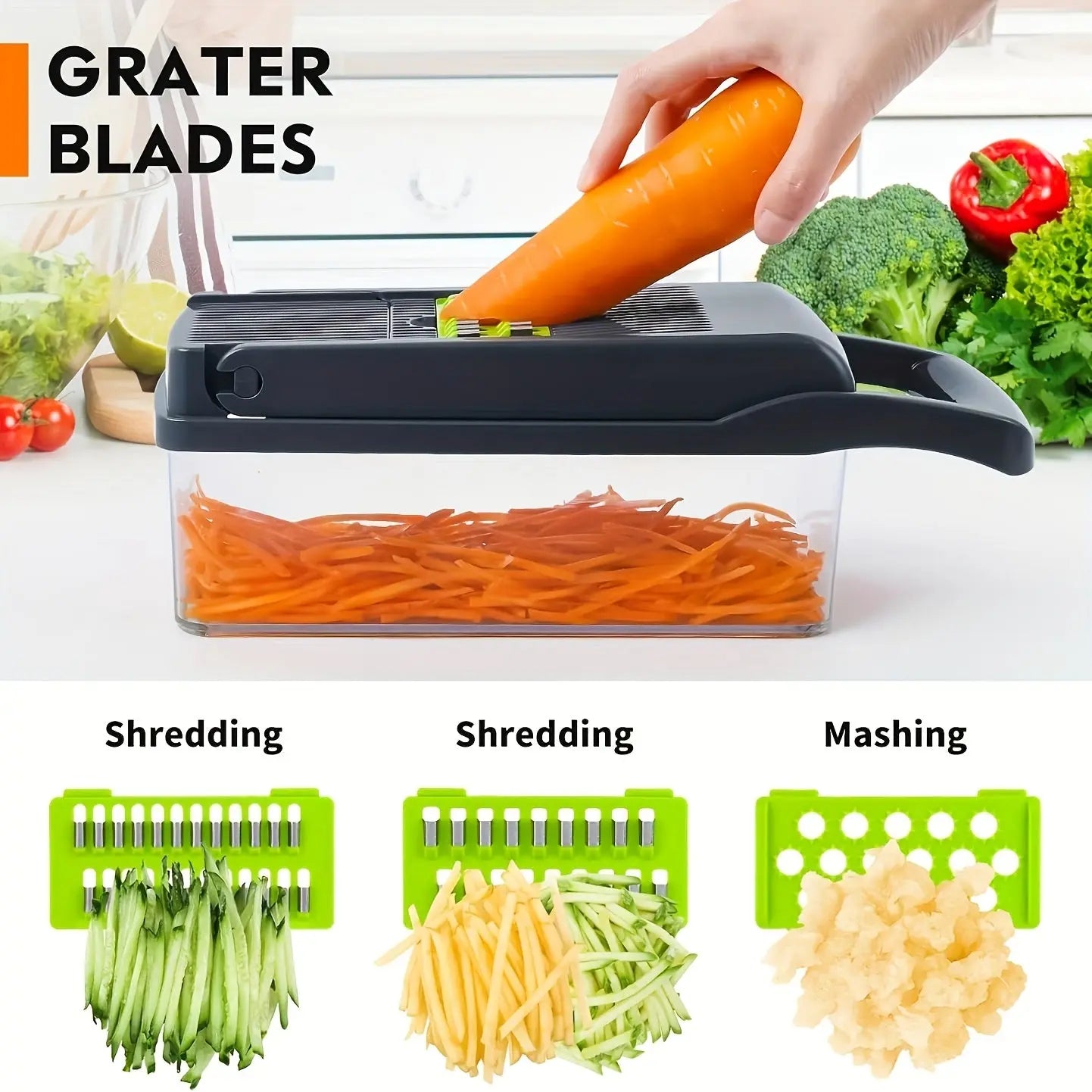 16-in-1 Multifunctional Kitchen Slicer and Dicer