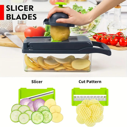 16-in-1 Multifunctional Kitchen Slicer and Dicer