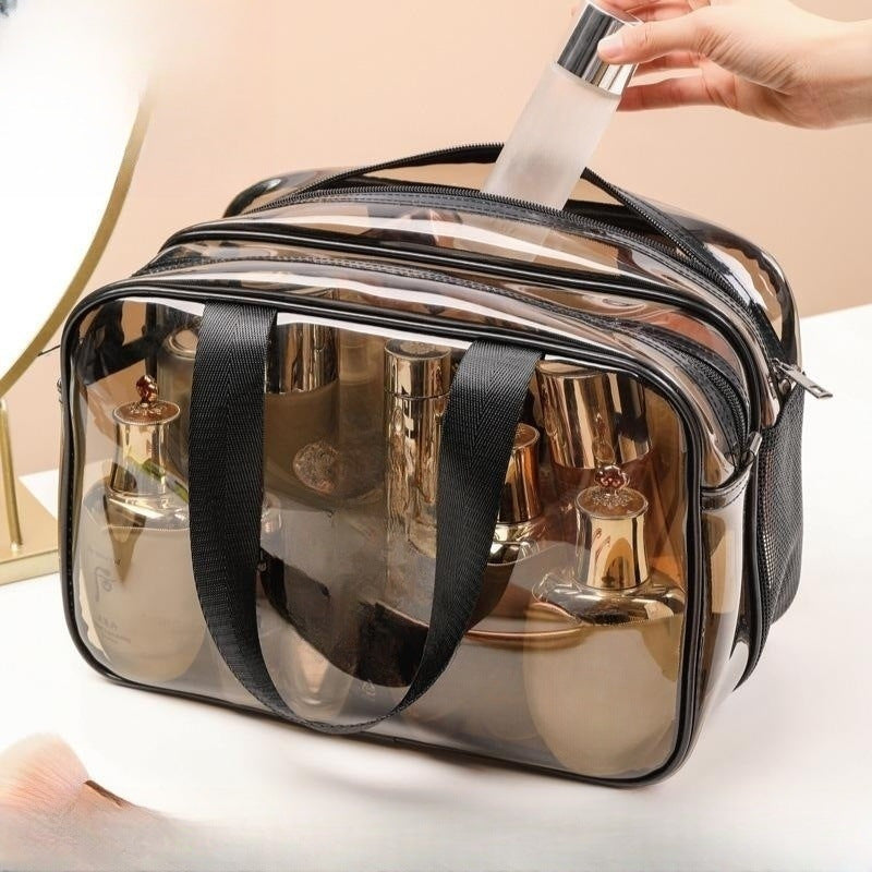 Clear Makeup PVC Bags with Secure Zipper Closure