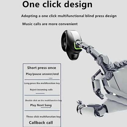 Wireless Open-Ear Clip-On Headphones with Long Battery Life O3D