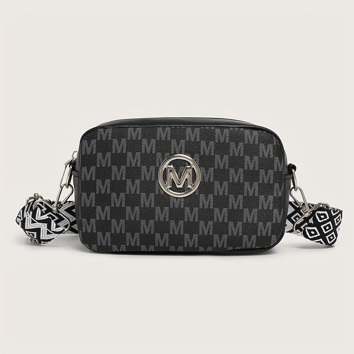 Classic Vintage M-Pattern Trendy Shoulder Bag
