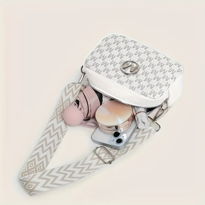Classic Vintage M-Pattern Trendy Shoulder Bag
