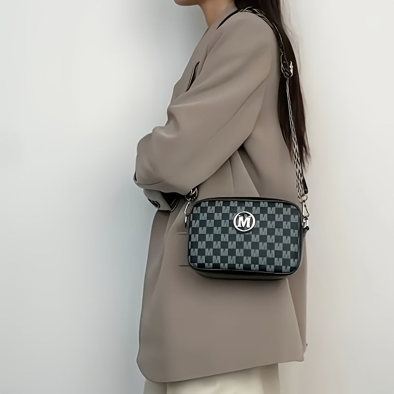 Classic Vintage M-Pattern Trendy Shoulder Bag