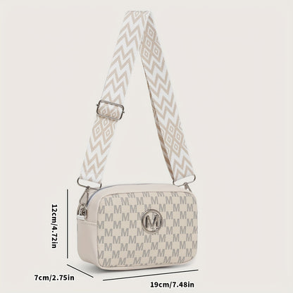 Classic Vintage M-Pattern Trendy Shoulder Bag
