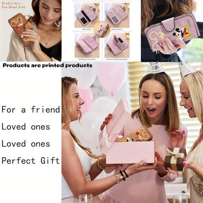 Mickey Mouse Ladies Long Clutch Bag Temu