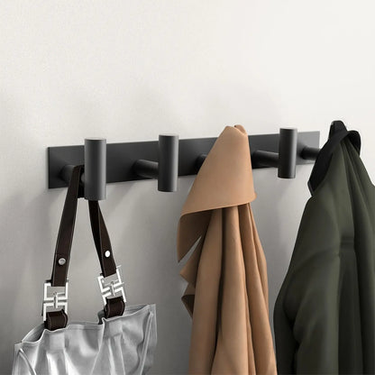 Wall-Mounted Coat Rack with T-Shaped Hooks