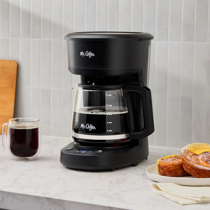 Brew Your Perfect Cup Every Time with Our Programmable 12-Cup Coffee Maker in Sleek Black! ☕️✨