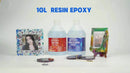 JANCHUN Epoxy Resin 1Gallon - Crystal Clear Epoxy Resin Kit - No Yellowing No Bubble High Gloss Casting & Coating Resin For Art Crafts, Fast Cure Art Resin For Jewelry Making, DIY, Art Painting, Wood & Resin Molds (1/2 Gallon Our3Designs