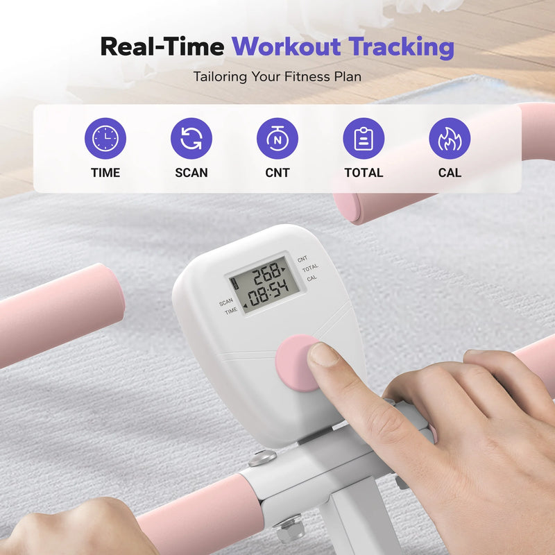 Foldable Squat Assist Trainer for Glutes and Quads - Includes 3 Adjustable Tension Bands