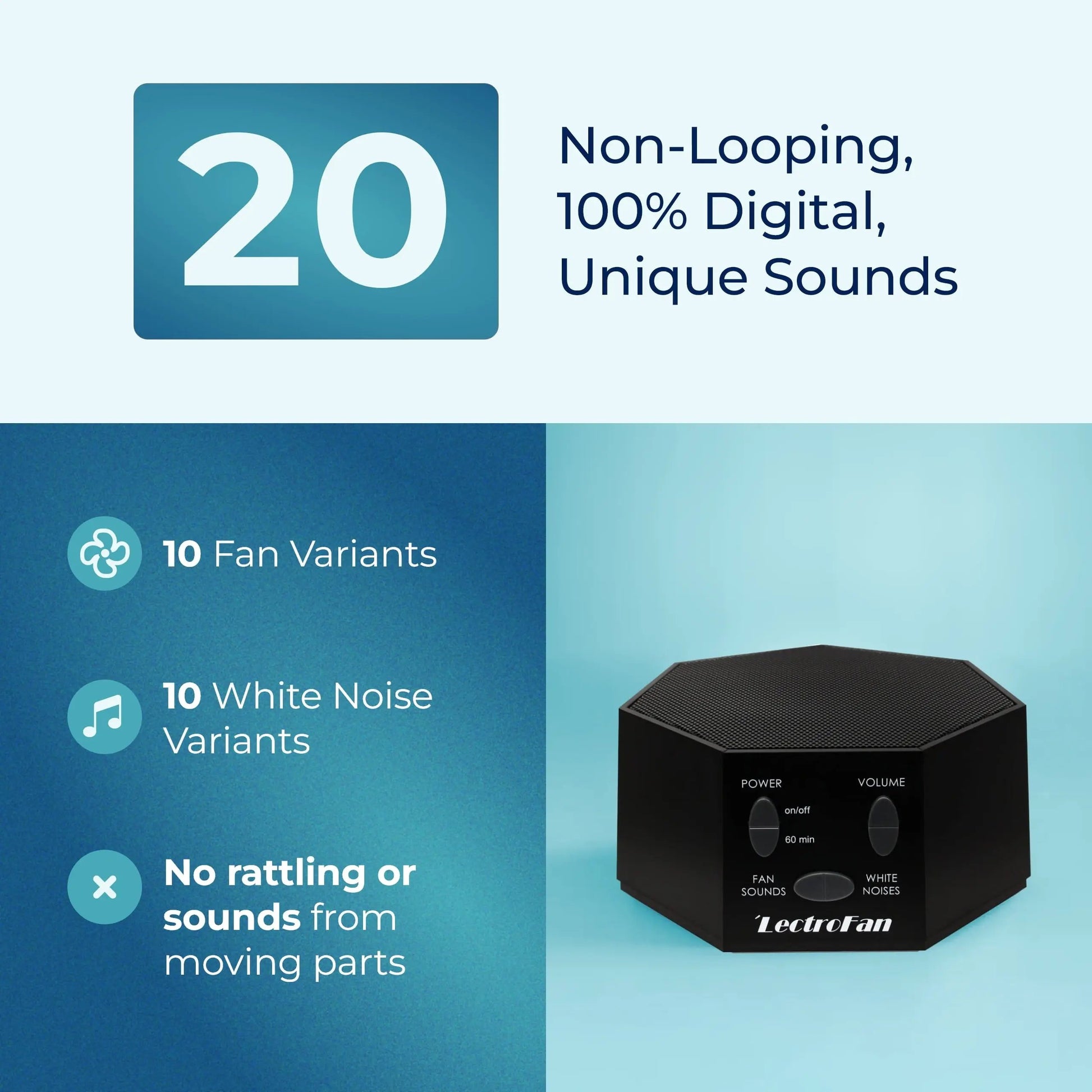 Transform Your Sleep with the Lectrofan Classic White Noise Machine - Perfect for Home, Travel, and Study! 🌙✨ 20 Soothing Sounds to Help You Relax! 💤 #SleepBetter #WhiteNoise