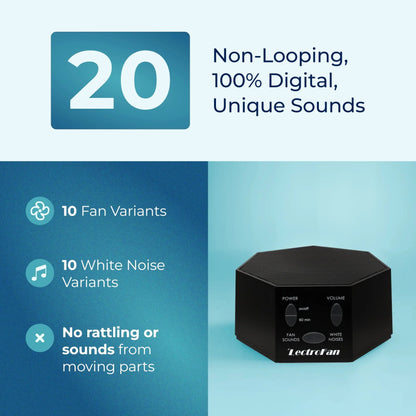 Transform Your Sleep with the Lectrofan Classic White Noise Machine - Perfect for Home, Travel, and Study! 🌙✨ 20 Soothing Sounds to Help You Relax! 💤 #SleepBetter #WhiteNoise