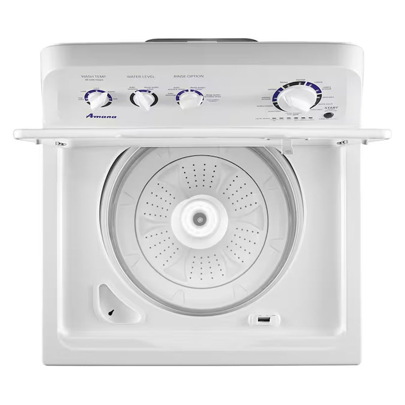 Compact High Efficiency Top-Load Washer - Sleek White Design