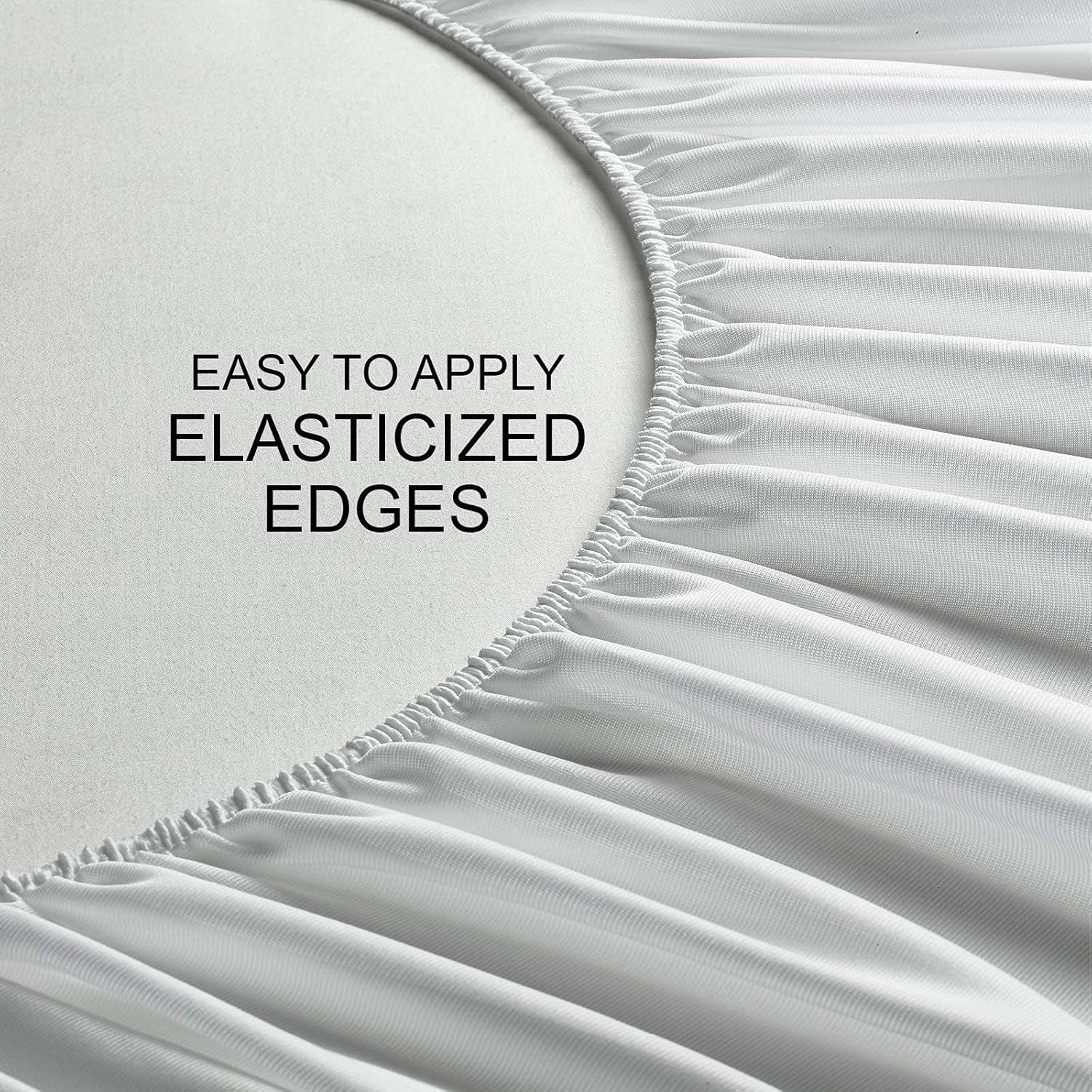 Queen Mattress Protector by , Waterproof - Viscose Derived from Bamboo, Breathable, Noiseless Mattress Cover Protects against Moisture, Spills, Stains (Queen)