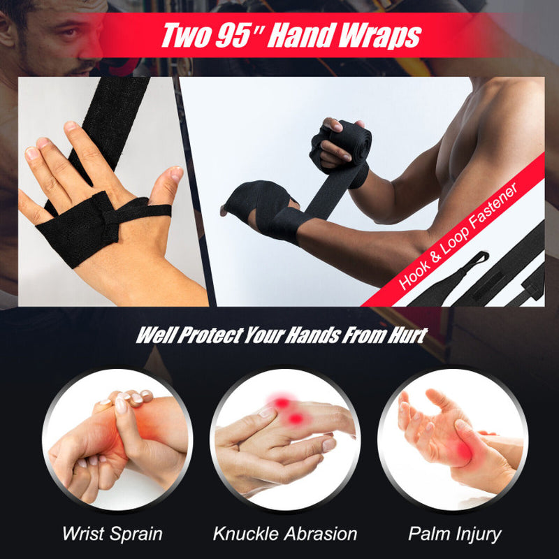 Ultimate 56/63Lbs Filled Punching Bag Set with Premium Boxing Gloves - Perfect for Home Fitness!