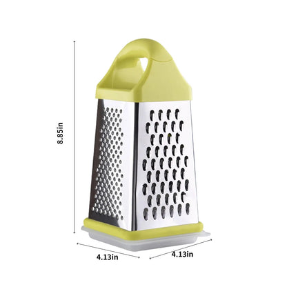 Vegetables Slicers Stainless Steel Perfect Box Grater for Cheese Vegetables Ginger Dishwasher Safe Cheese Grater Box Grater for Cheese Stainless Steel