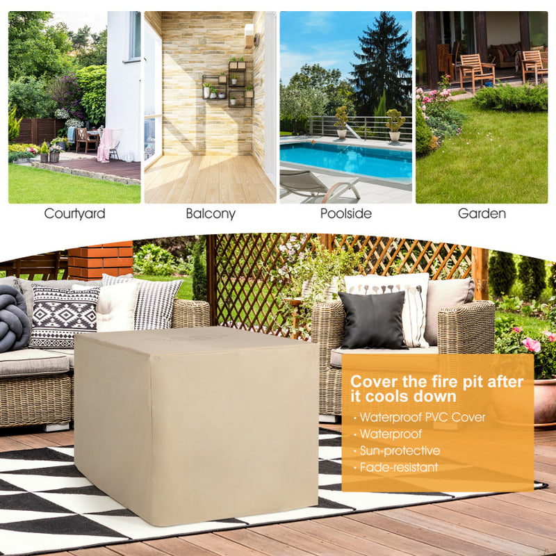 Transform your outdoor space with this stunning 9-piece wicker sectional set, complete with a cozy 35-inch gas fire pit table! 🔥✨ #OutdoorLiving #FirePitFun
