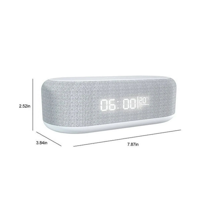 4-in-1 Digital Alarm Clock & Fast Wireless Charger - Dual Alarm, USB Charging, Countdown Timer & RGB Mode for Heavy Sleepers