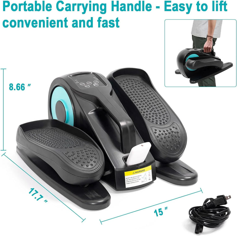 Revamp Your Fitness Routine with the Ultimate Under Desk Mini Elliptical! 🚴‍♀️💙 Perfect for Home or Office, Quiet & Portable with Remote Control and LCD Display! #HomeGym #FitnessGoals