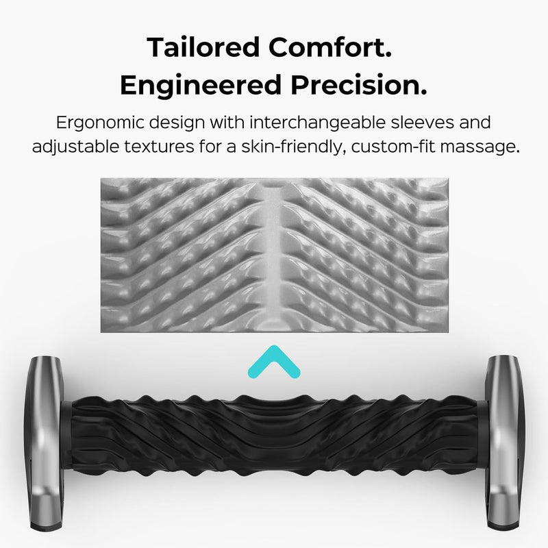 Smart Massager Roller – Deep Tissue Electric Massager with App Controlled, Auto Rolling for Muscle Massage and Myofascial Trigger Point Release, Compact & Rechargeable Design