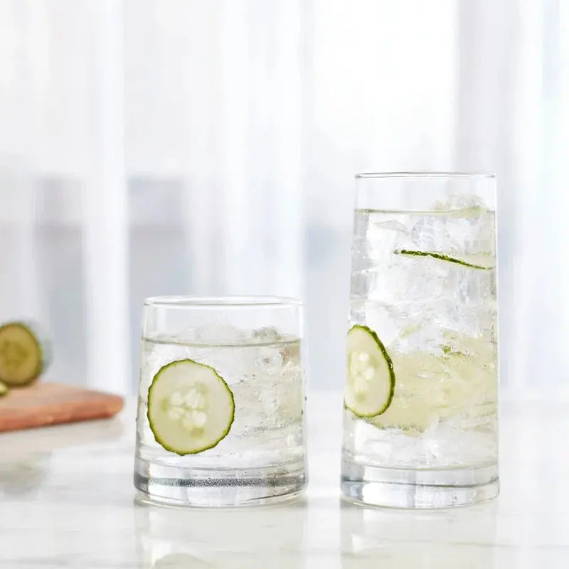 Sip Happens: The Cabos 16-Piece Tumbler and Rocks Glass Set for Your Everyday Cheers!
