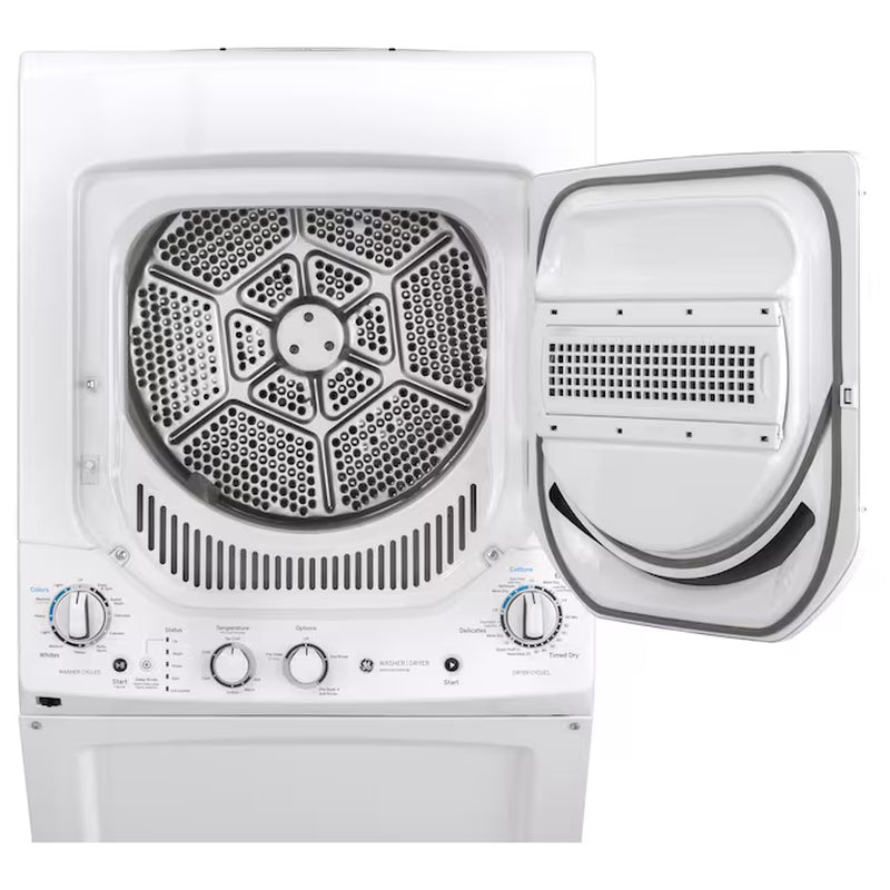 Compact Stacked Laundry Center with Efficient 2.3-Cu Ft Washer & Powerful 4.4-Cu Ft Electric Dryer