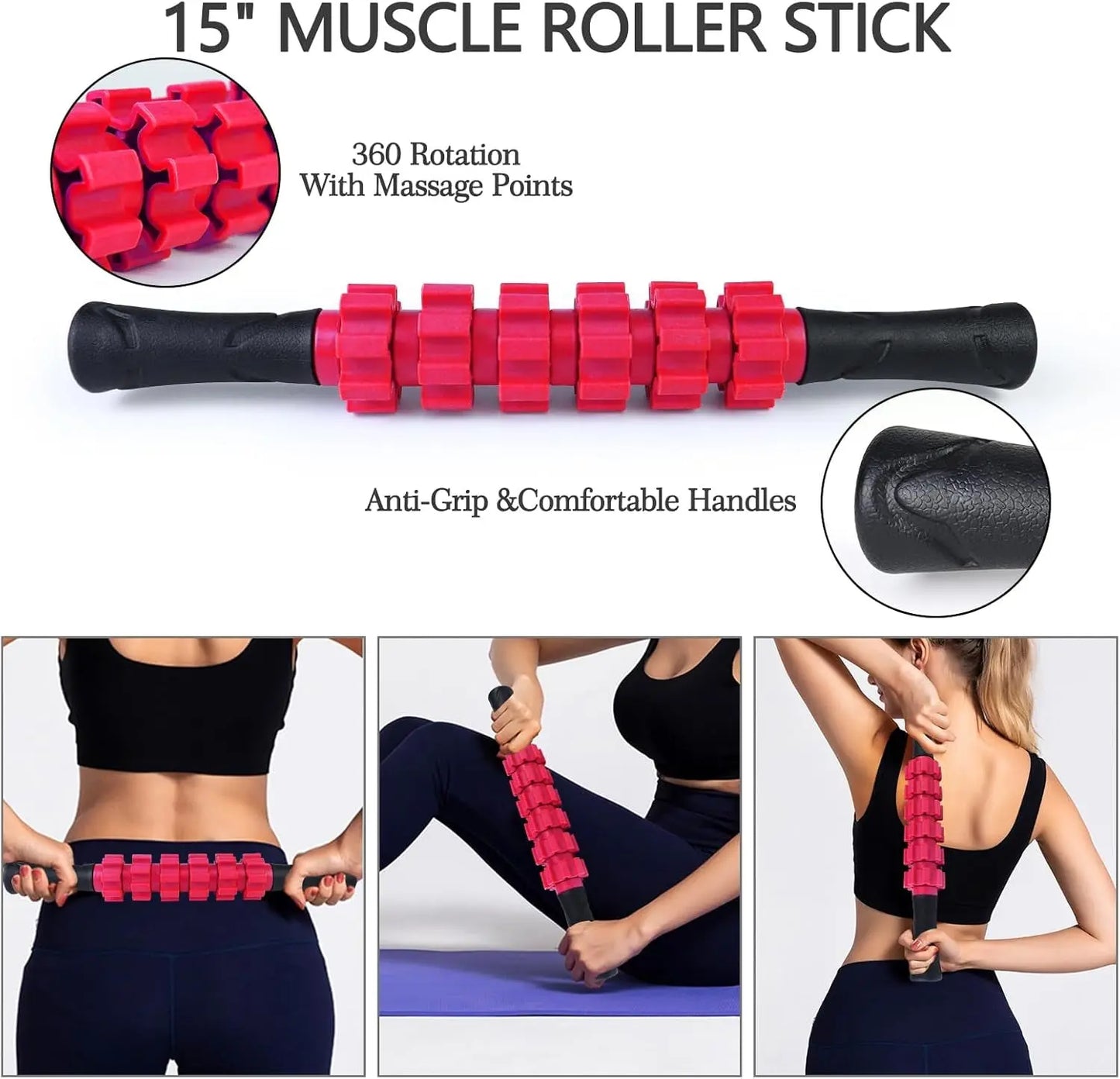 The Ultimate Squeeze-and-Release 5-in-1 Muscle Torture Kit: Foam Roller of Fury, Stick It to Your Stress, Ball of Relaxation, Resistance Band of Flexibility Madness for Your Entire Body's Gym-O-Matic Shenanigans!
