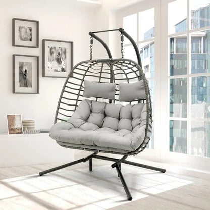 Burhans 2 Person Swing Chair with Stand