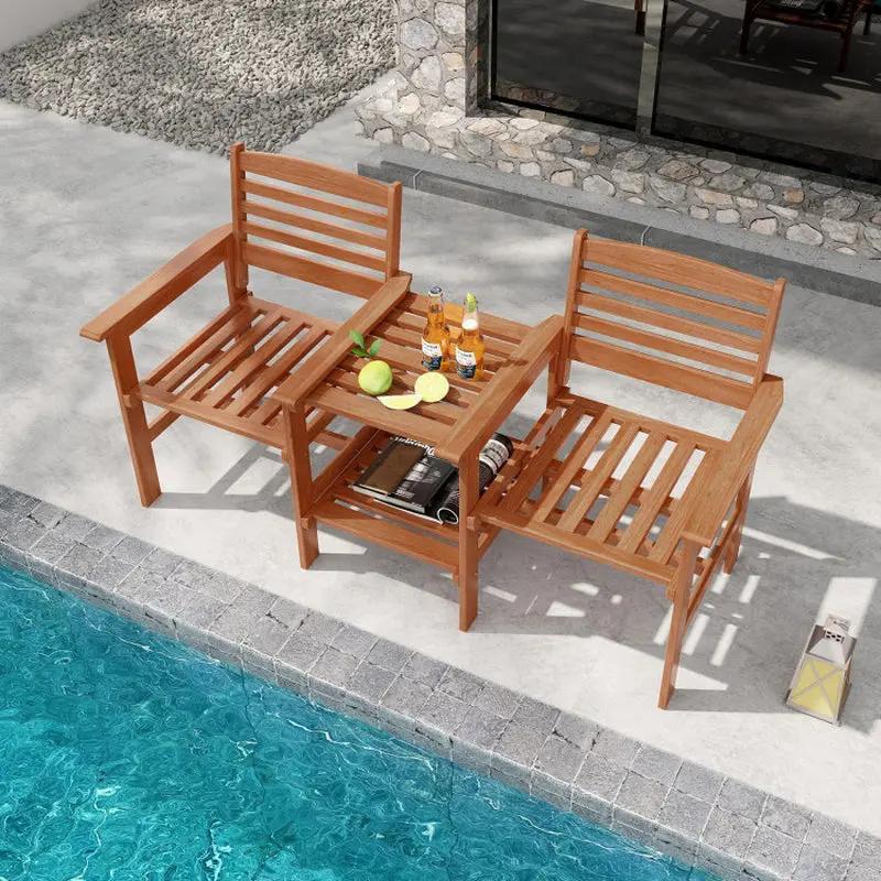 Chic 3-Piece Bistro Set for Your Patio – Perfect for Sunny Days with Umbrella Hole!