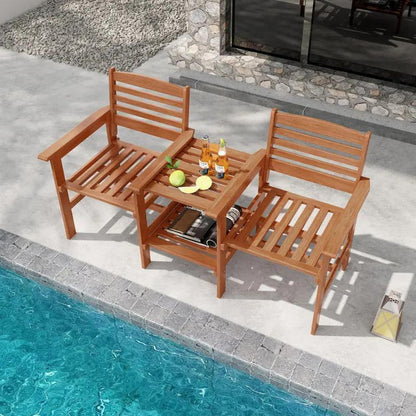 Chic 3-Piece Bistro Set for Your Patio – Perfect for Sunny Days with Umbrella Hole!