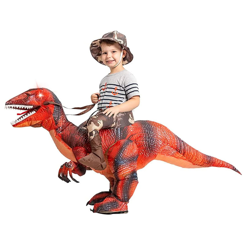 Get Ready to ROAR! 🦖 48" Inflatable Dinosaur Costume for Kids - Perfect for Halloween Fun & Epic Cosplay! 🎉