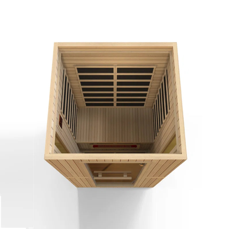 Maxxus 2 - Person Bluetooth Compatible FAR Infrared Sauna in Hemlock