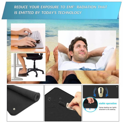 Grounding Earthing Mat,39.3X11.8 Inch/11.8X9.8 Inch, Universal Use for Desk, Foot, Bed Mat by ,Improves Sleep,Reduces Inflammation,Pain,Anxiety