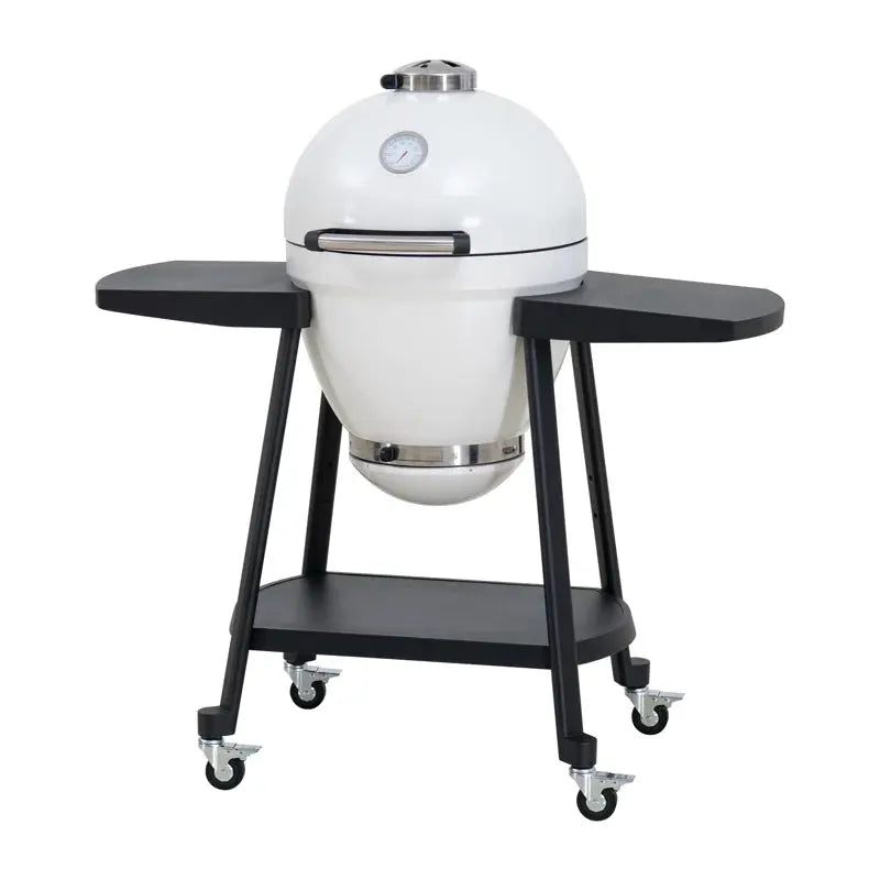 Charcoal Grill 20-Inch Kamado Grill Outdoor Egg Grill with Pizza Stone, Ultimate BBQ Grill and Smoke
